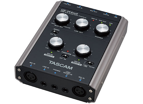 The TASCAM US-144 mkII gets noisy when the temperature drops.