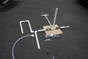 Hurricane Irene Manual Sump Pump Entire Pump with all attachments