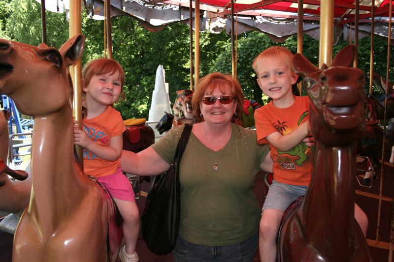 On the Merry-go-Round with Grandma Titus