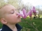 Christopher Kissing a Flower